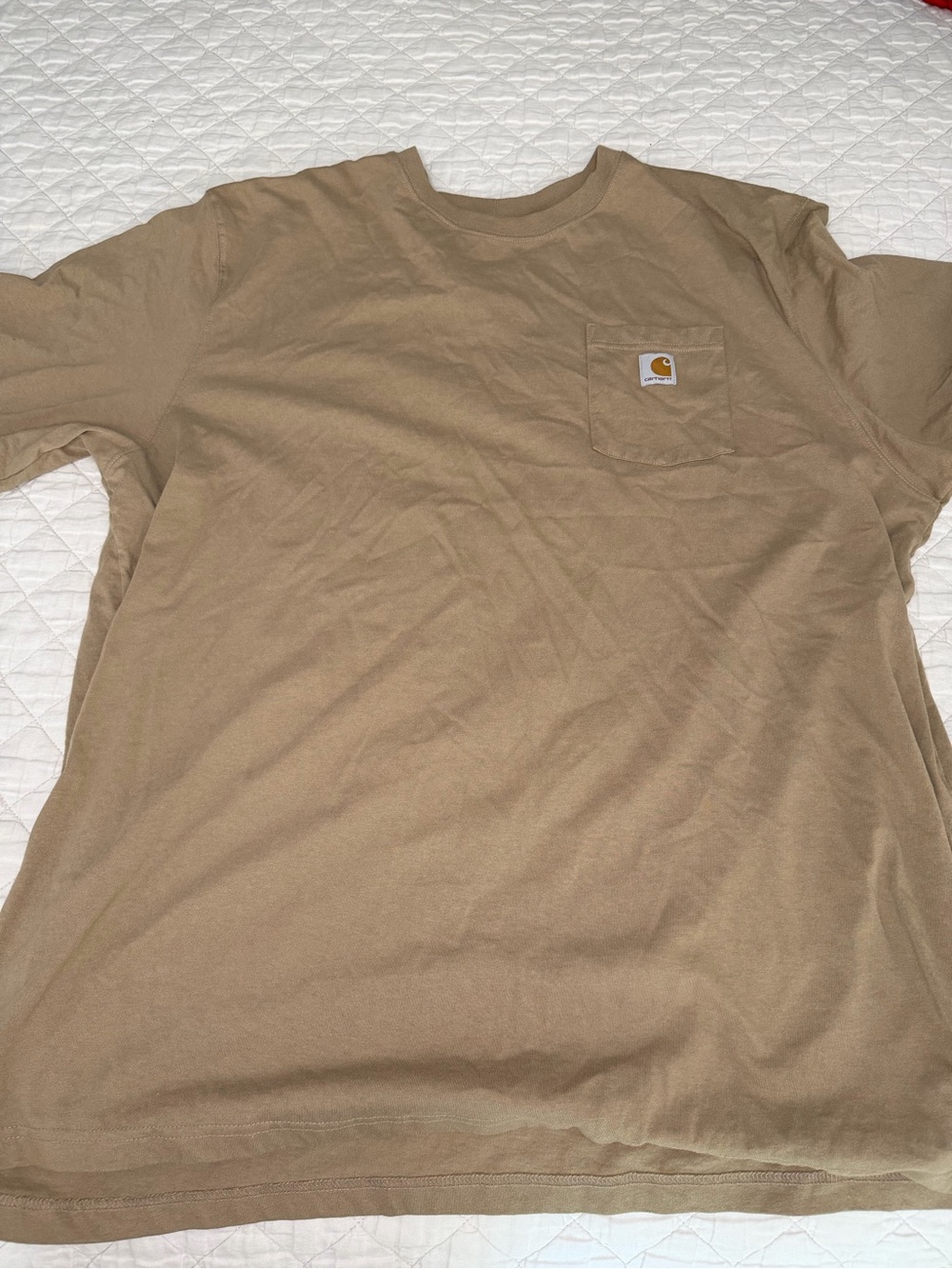 Carhartt Men’s Short-Sleeve Pocket T-Shirt — Tan